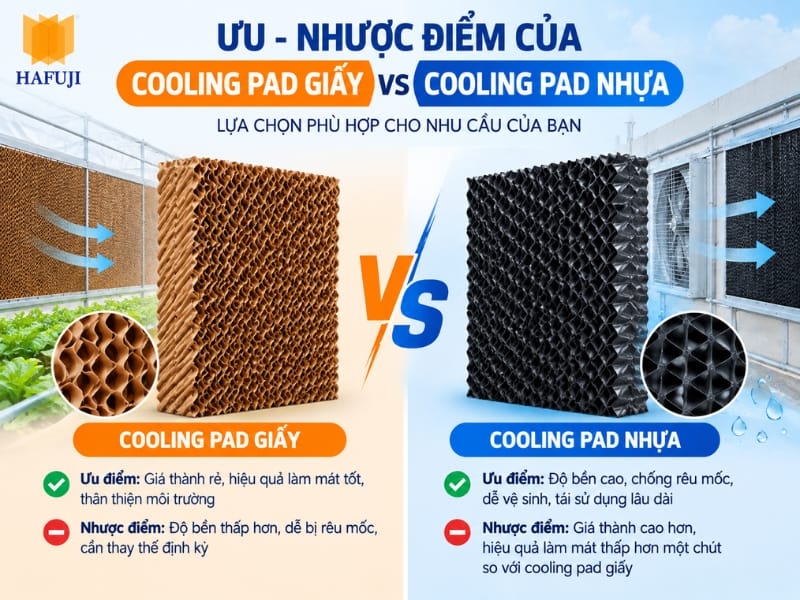 Bảng tổng hợp ưu - nhược điểm của từng loại Cooling Pad