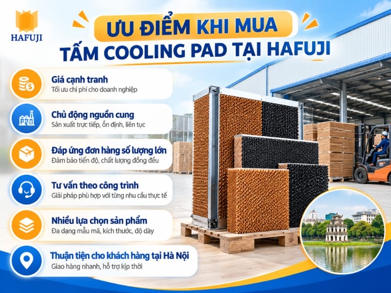 Ưu điểm khi mua tấm Cooling Pad tại Hafuji