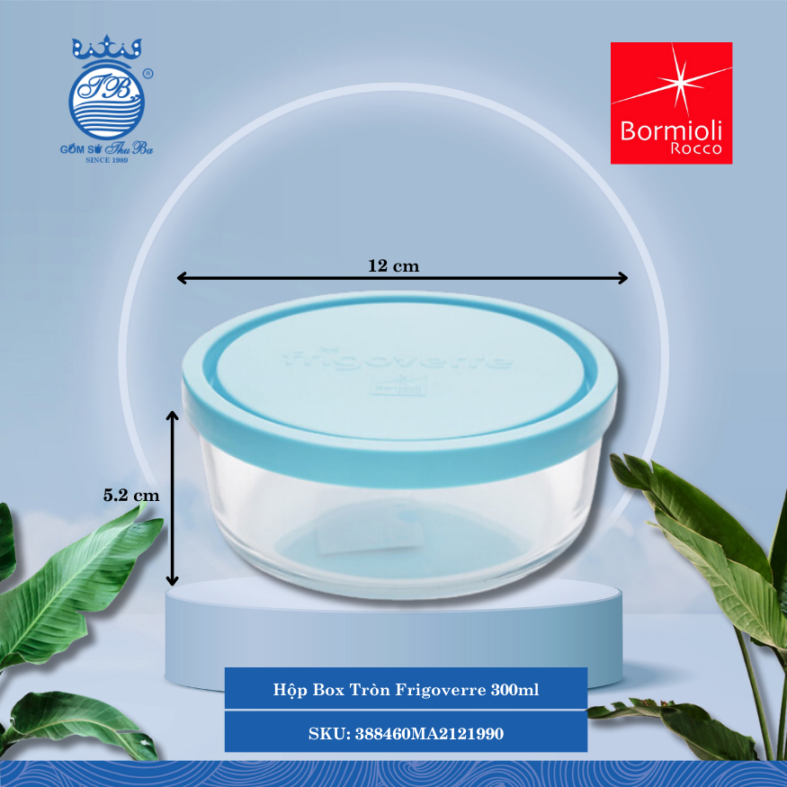 Hộp Tròn Frigoverre Bormioli Rocco Thủy Tinh