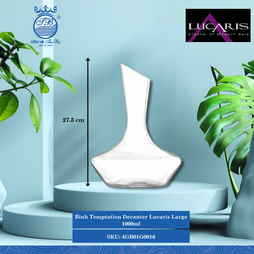 Bình Decanter Temptation Lucaris Thủy Tinh