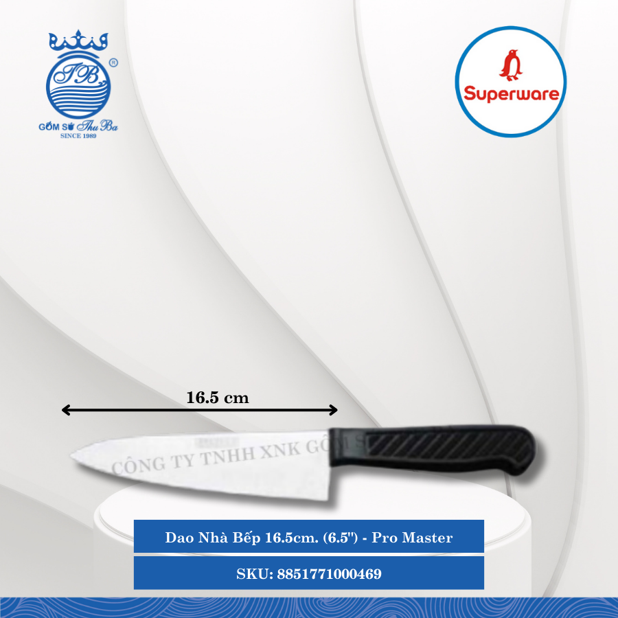 Dao Nhà Bếp Pro Master (Nhiều Size) Superware Inox
