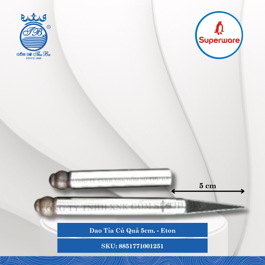 Dao Tỉa Củ Quả 5cm Eton Dài: 5cm Superware Inox 8851771001251