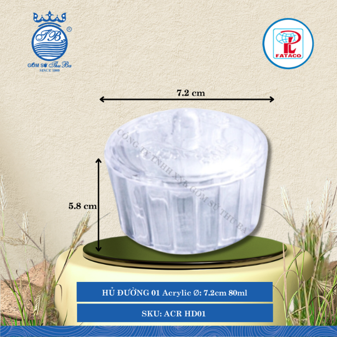 HŨ HĐ 01, HĐ 02, HĐ 03 Acrylic (Nhiều Size) Fataco Nhựa
