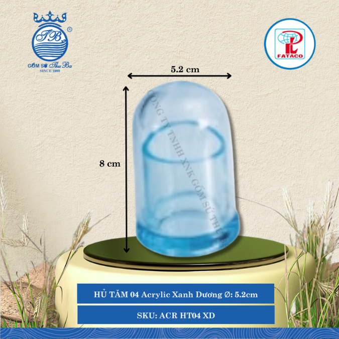 HŨ TĂM HT 04 Acrylic (Nhiều Màu) Fataco Nhựa