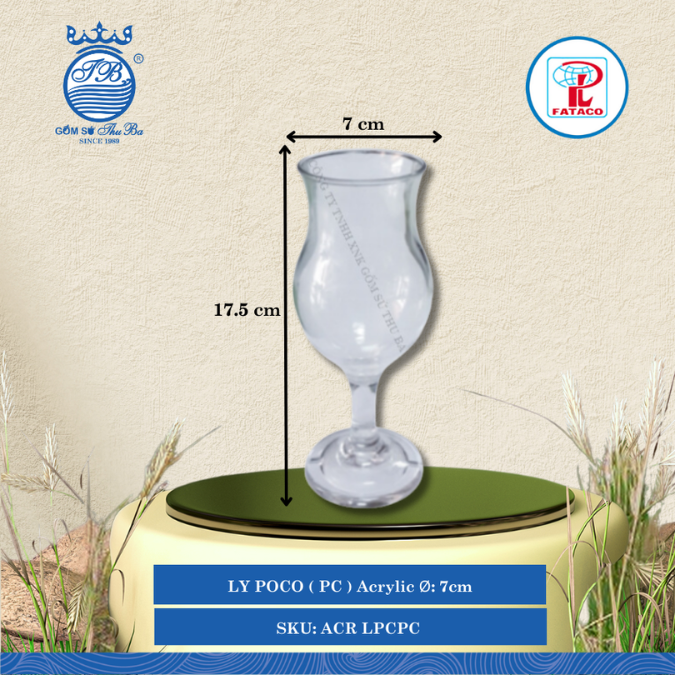 Ly Poco Acrylic (Nhiều Size) Fataco Nhựa