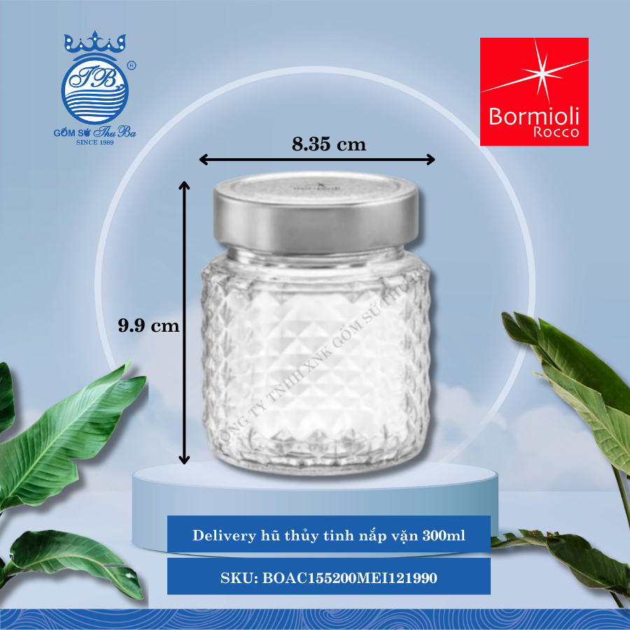 Hủ Nắp Vặn Delivery Bormioli Rocco Thủy Tinh