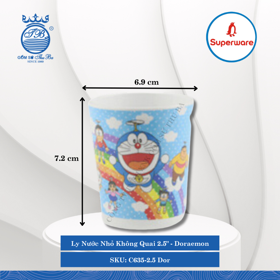 Ly Nước Nhỏ Không Quai 2.5