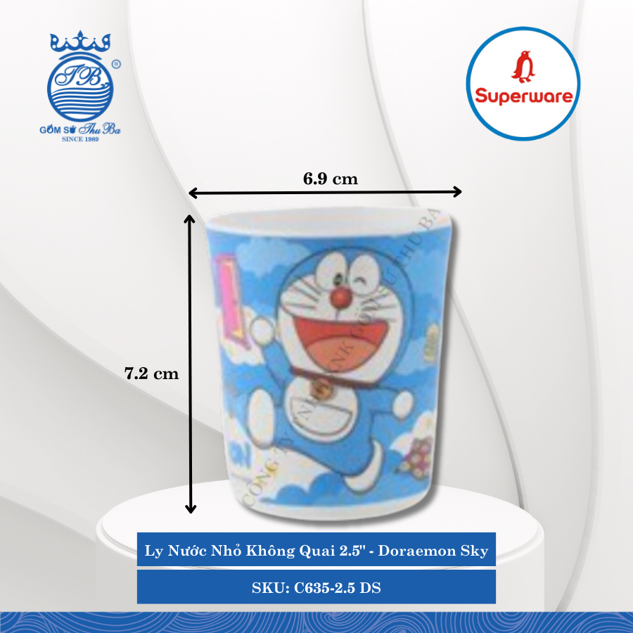 Ly Nước Nhỏ Không Quai 2.5