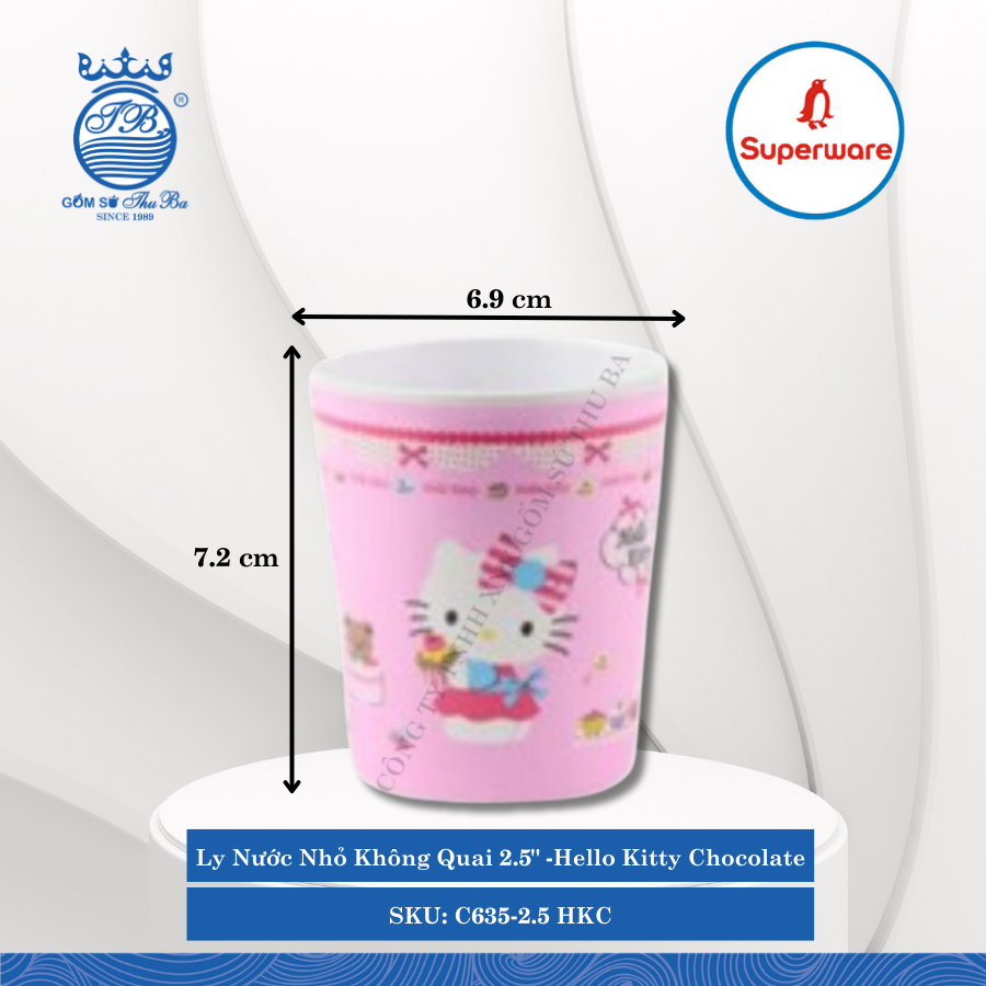 Ly Nước Nhỏ Không Quai 2.5