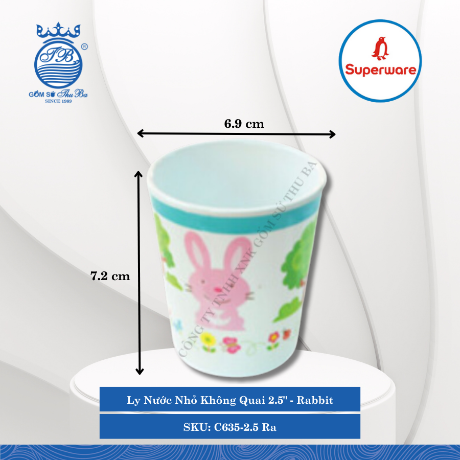 Ly Nước Nhỏ Không Quai 2.5