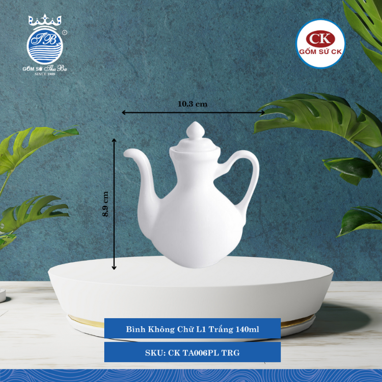 Bình Mắm, Bình Tương Trắng (Nhiều Size) CK Sứ