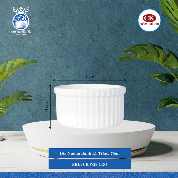 Dĩa Nướng Bánh Trắng (Nhiều Size) CK Sứ