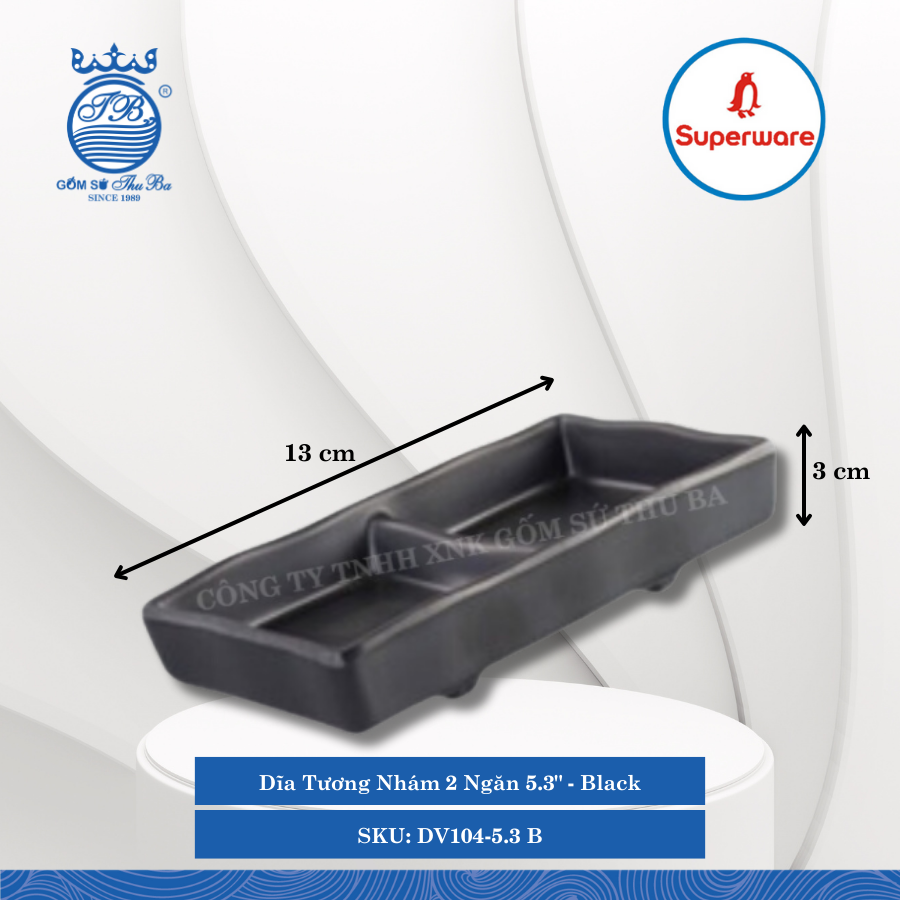 Dĩa Tương Nhám 2 Ngăn 5.3