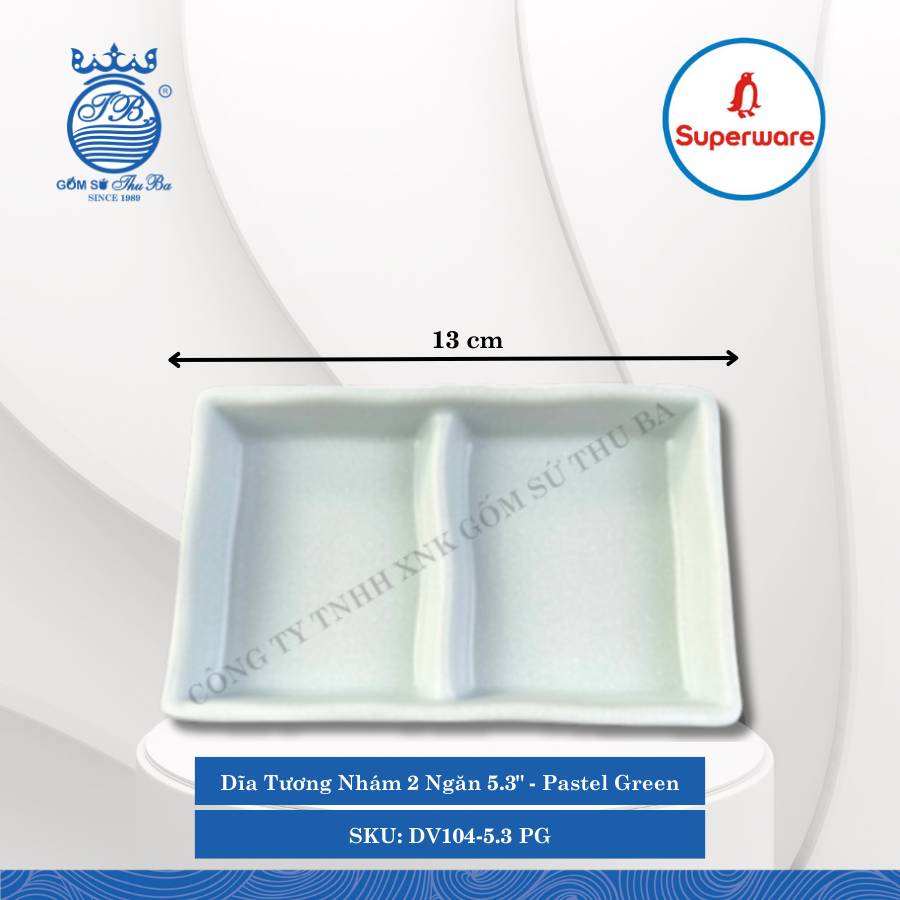 Dĩa Tương Nhám 2 Ngăn 5.3