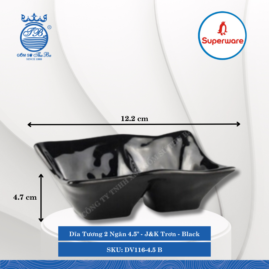 Dĩa Tương 2 Ngăn 4.5