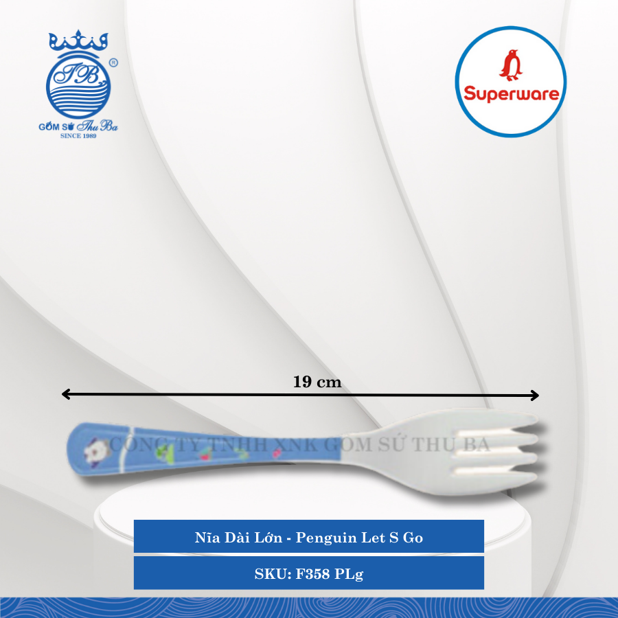 Nĩa Dài Penguin Let S Go (Nhiều Loại) Superware Nhựa
