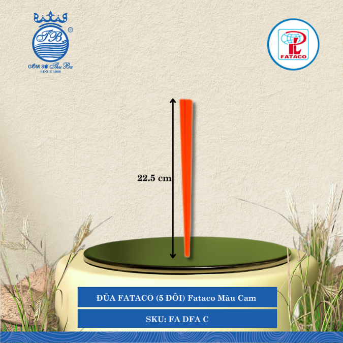 Đũa (5 Đôi) Fataco (Nhiều Màu) Nhựa