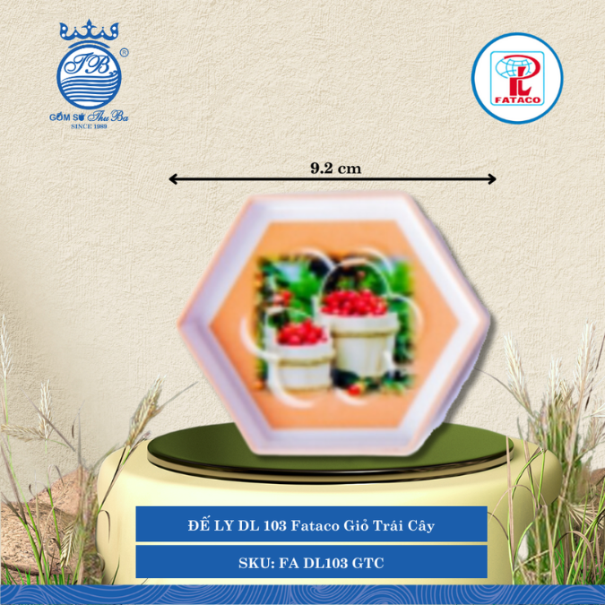 Đế Ly 103 Fataco (Nhiều Hình) Nhựa