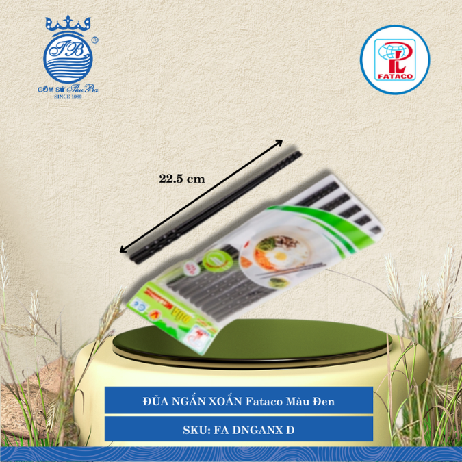 Đũa Ngắn Xoắn Fataco (Nhiều Màu) Nhựa