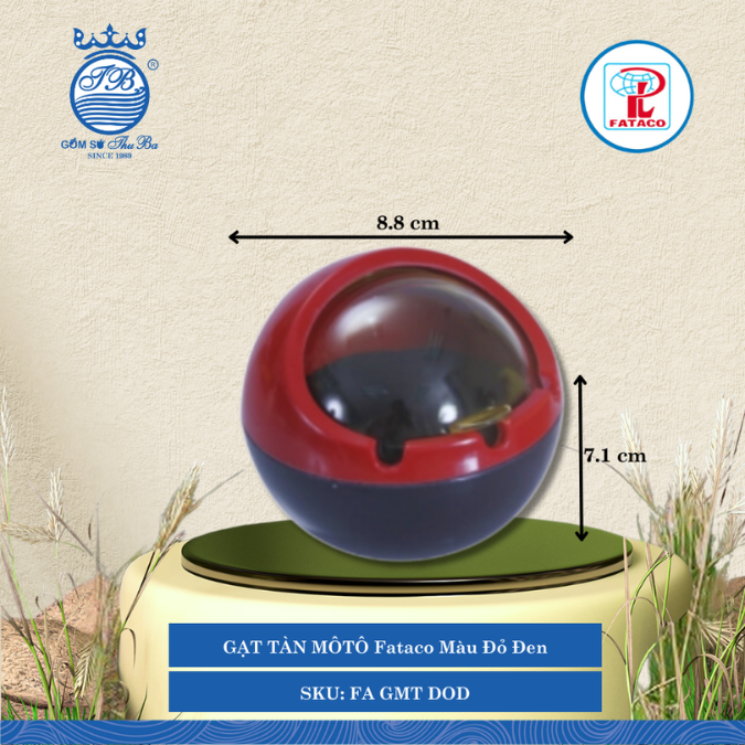 Gạt Tàn MôTô Fataco (Nhiều Màu) Nhựa