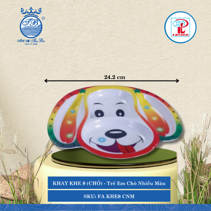 Khay Khe 8 (Chó) KHE 8 Fataco Trẻ Em (Nhiều Hình) Nhựa