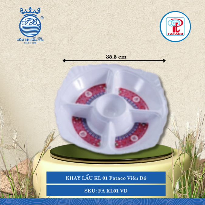 Khay Lẩu KL01, KL02 Fataco (Nhiều Size, Nhiều Hình) Nhựa