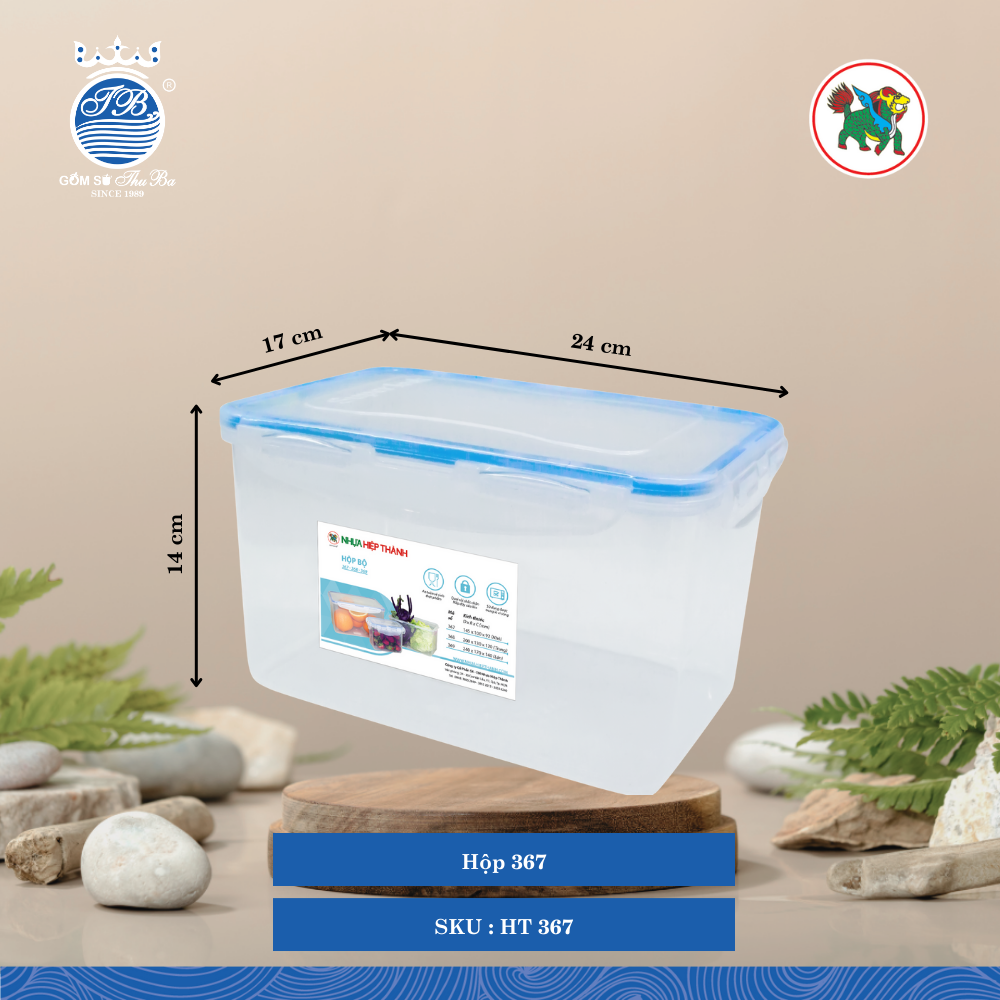 Hộp 367, 368, 369 (Nhiều Size, Giao Màu Ngẫu Nhiên) Hiệp Thành Nhựa