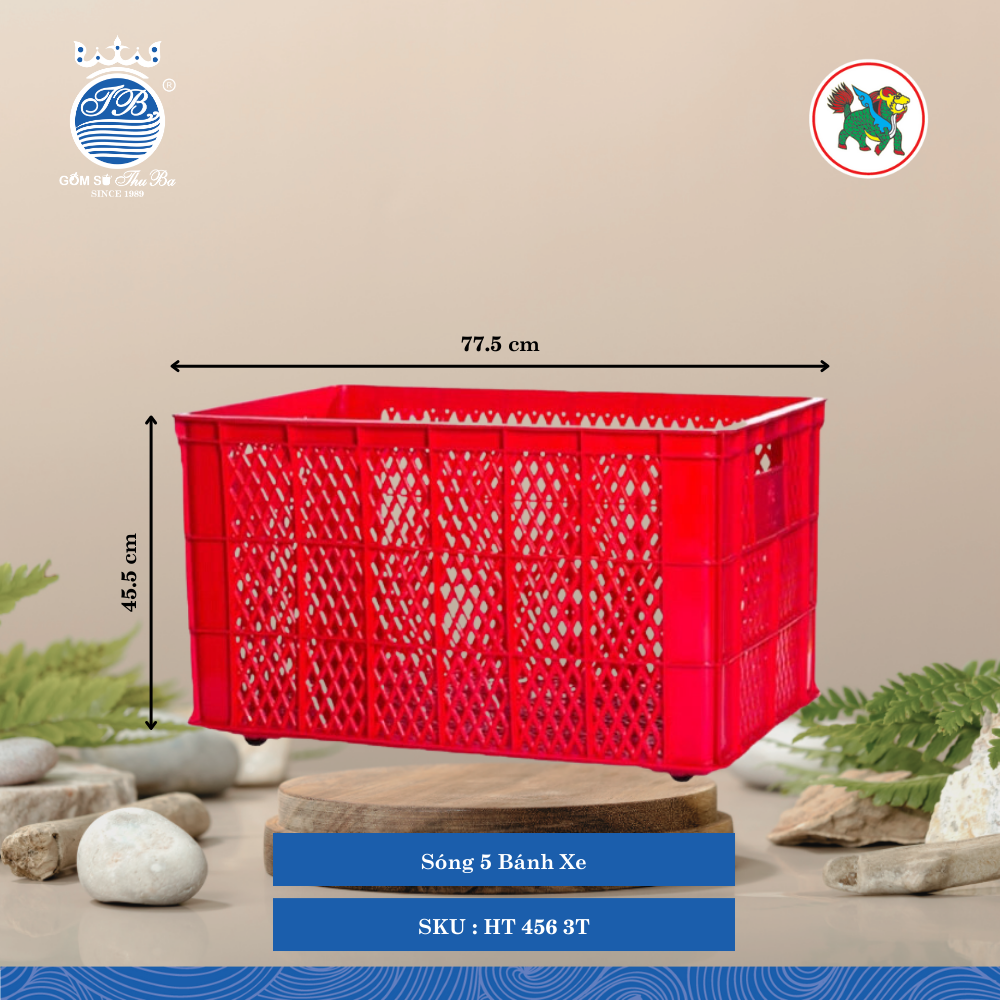 Sóng Có Bánh Xe (Nhiều Size, Giao Màu Ngẫu Nhiên) Hiệp Thành Nhựa