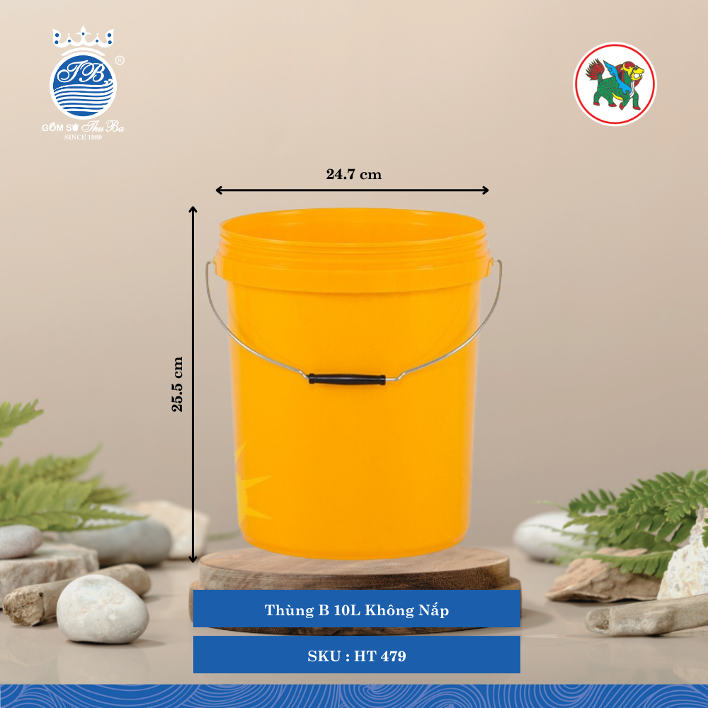Thùng Sơn Không Nắp (Nhiều Size, Giao Màu Ngẫu Nhiên) Hiệp Thành Nhựa