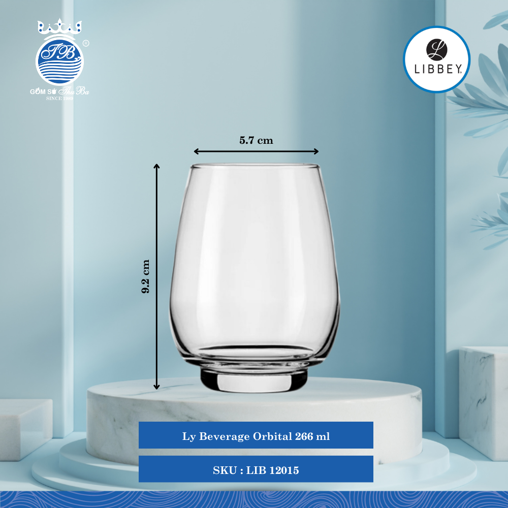 Ly Orbital Libbey Thủy Tinh (Nhiều Size)