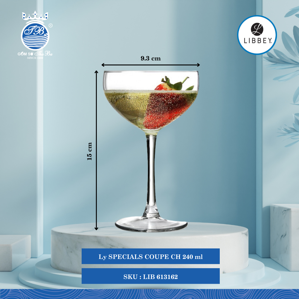Ly Specials Ø: 9.3cm 240ml Cao: 15cm 6 Cái/Thùng Libbey Thuỷ tinh Netherlands Glassware LIB 613162