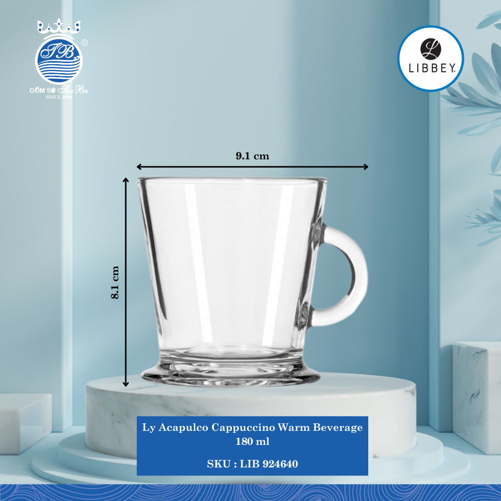 Ly Acapulco Warm Beverage Libbey Thủy Tinh (Nhiều Size)
