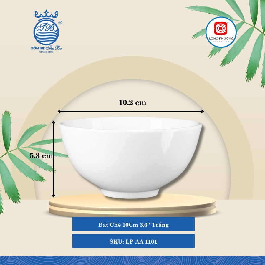 Bát Chè Trắng (Nhiều Loại) Long Phương Sứ