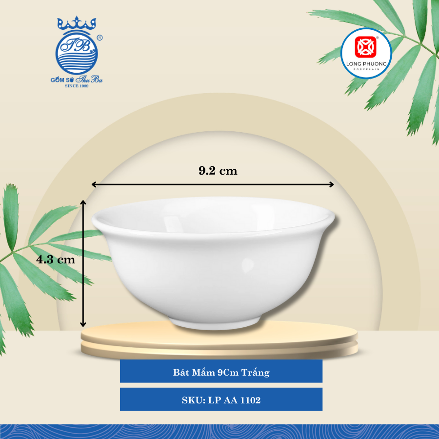 Bát Mắm Trắng (Nhiều Loại) Long Phương Sứ