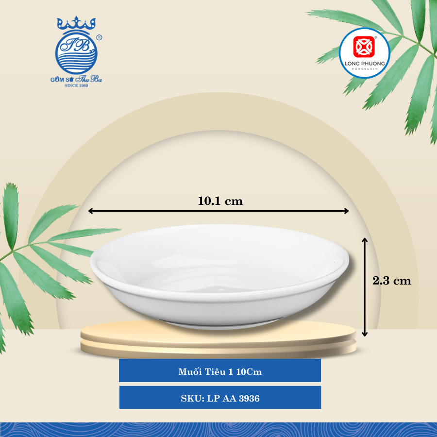 Muối Tiêu Trắng (Nhiều Size) Long Phương Sứ