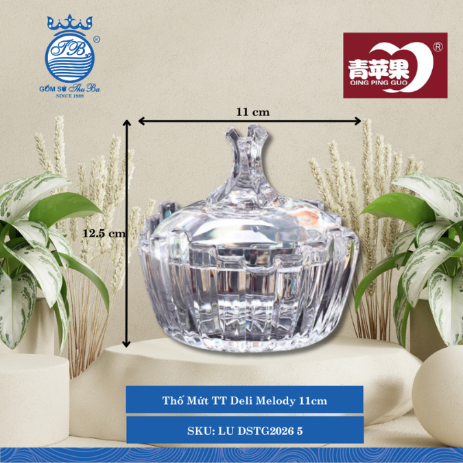 Thố Mứt TT Deli Melody 11cm Ø: 11cm Cao: 12.5cm 24 Cái/Thùng LU DSTG2026 5