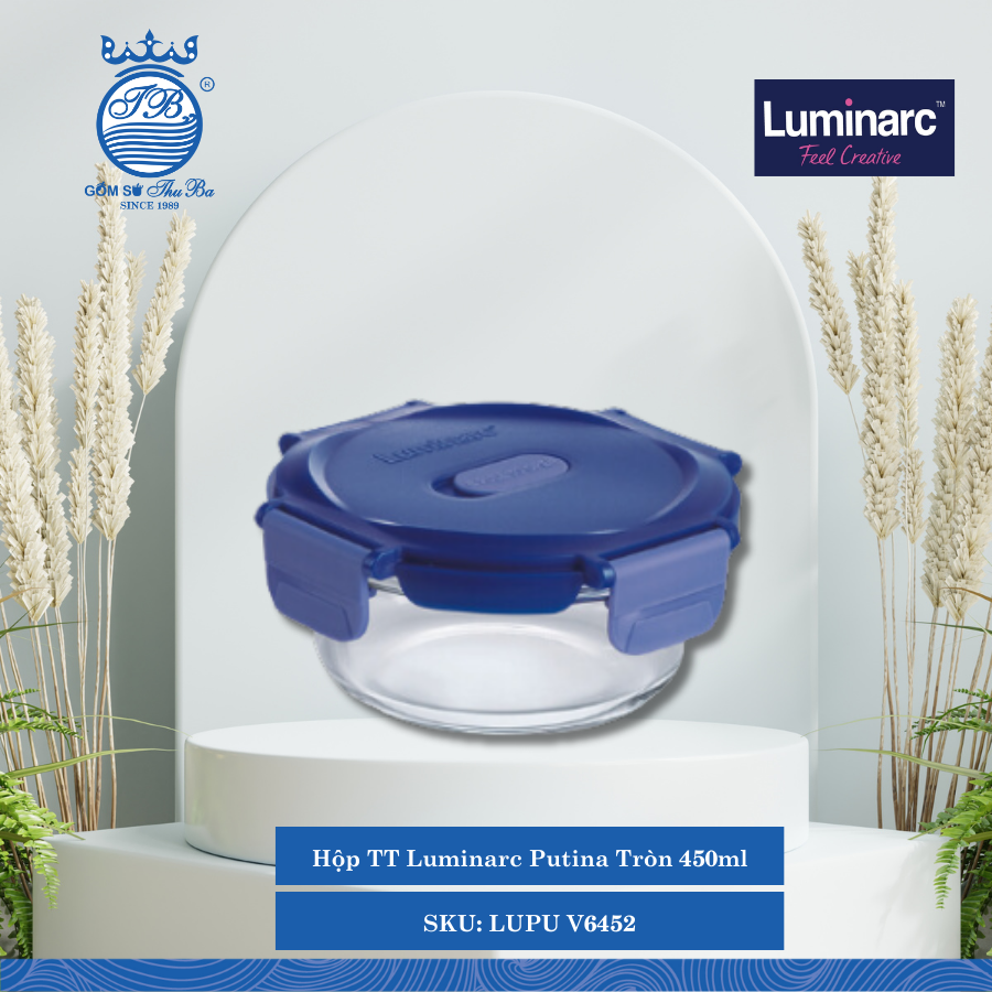 Hộp Putina Tròn (Nhiều Size) Luminarc Thủy Tinh