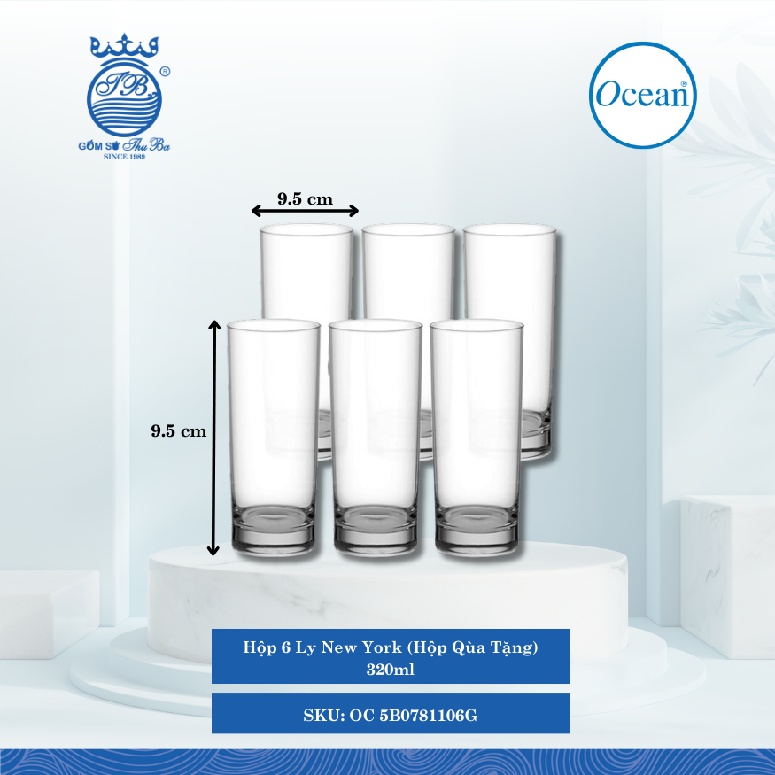 Hộp 6 Ly New York (Hộp Qùa Tặng)