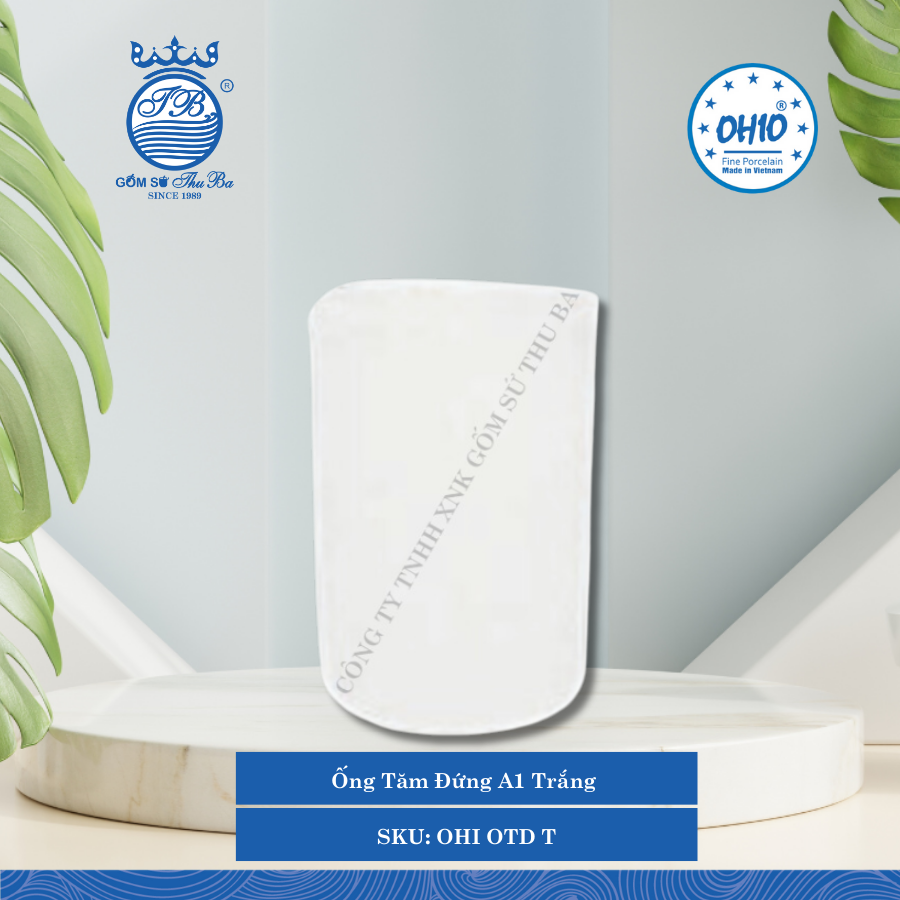 Ống Tăm Đứng A1 Trắng 100 Cái/Thùng Ohio Sứ OHI OTD T