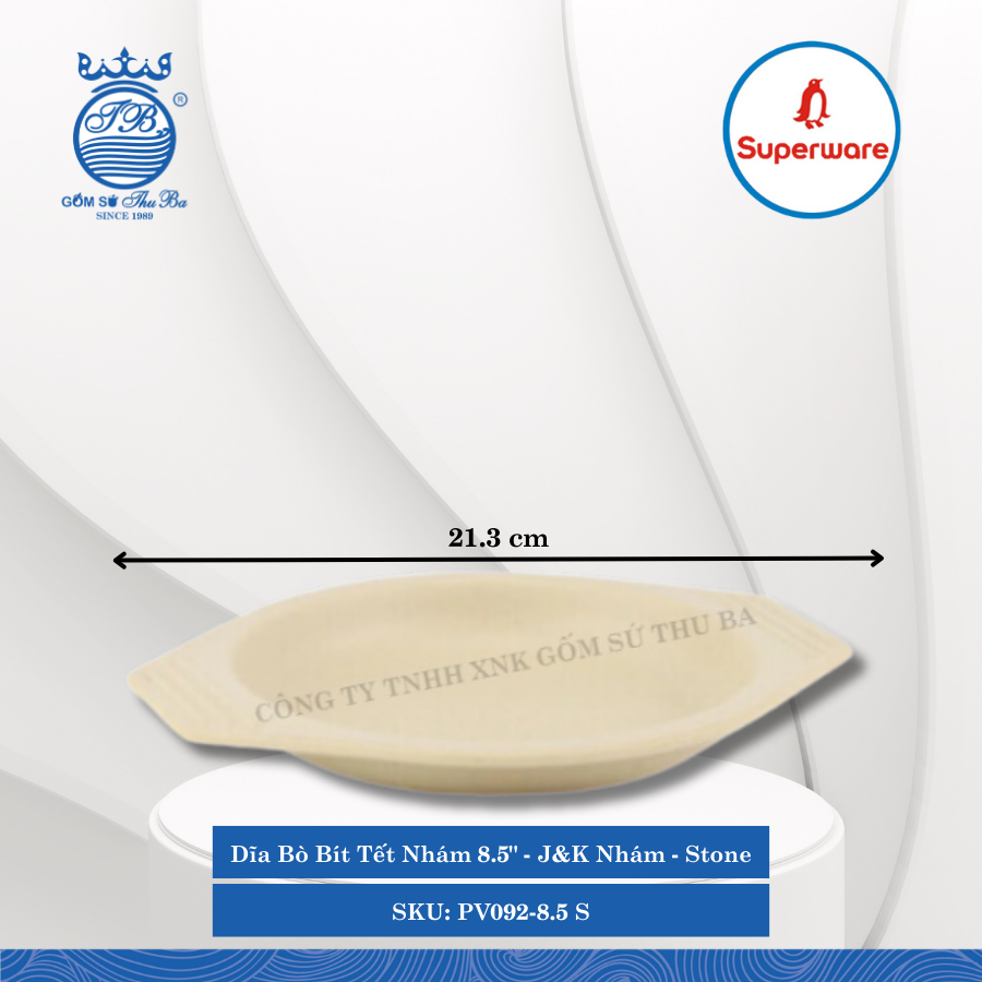 Dĩa Bò Bít Tết Nhám 8.5