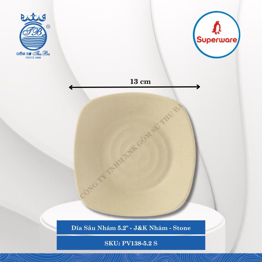 Dĩa Sâu Nhám J&K Nhám Stone (Nhiều Size) Superware Nhựa