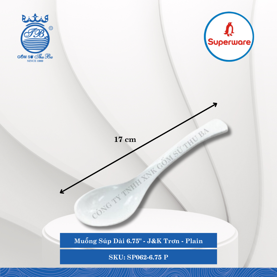 Muỗng Súp J&K Trơn Plain (Nhiều Loại) Superware Nhựa