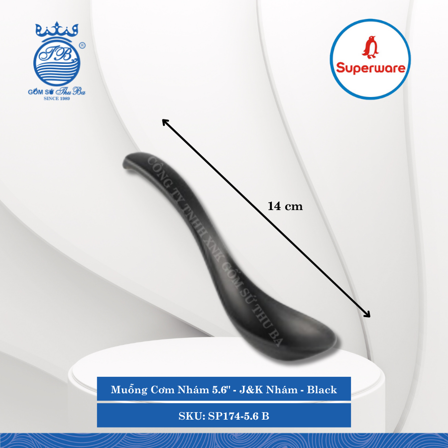 Muỗng Nhám J&K Nhám Black (Nhiều Loại) Superware Nhựa