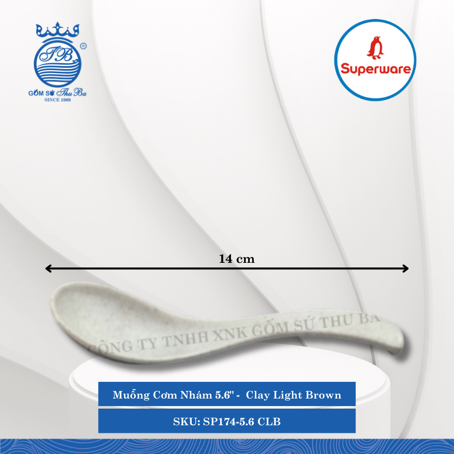Muỗng Nhám J&K Nhám Clay Light Brown (Nhiều Loại) Superware Nhựa