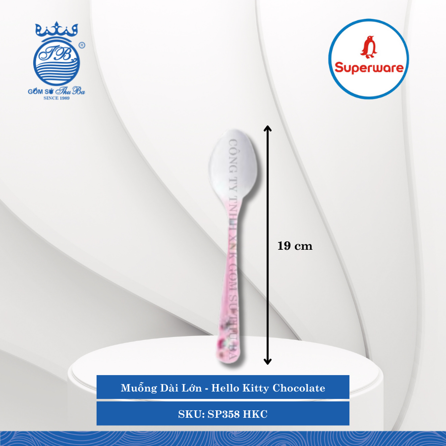 Muỗng Dài Hello Kitty Chocolate (Nhiều Loại) Superware Nhựa