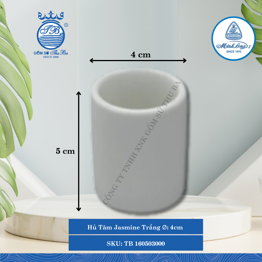 Hủ Tăm Jasmine Trắng (Nhiều Loại) ML I Sứ