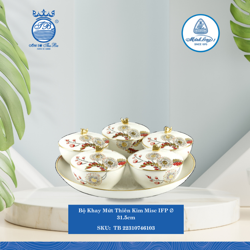 Bộ Khay Mứt Misc Assortment Thiên Kim Ø: 31.5cm ML I Sứ TB 22310746103