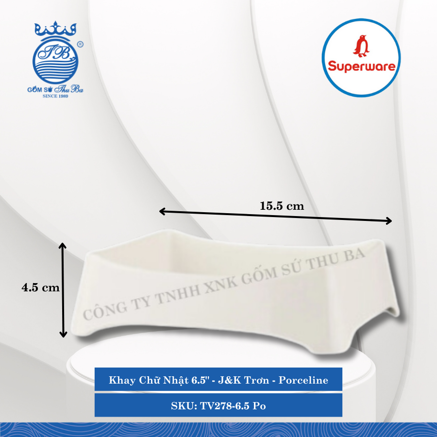 Khay Chữ Nhật 6.5