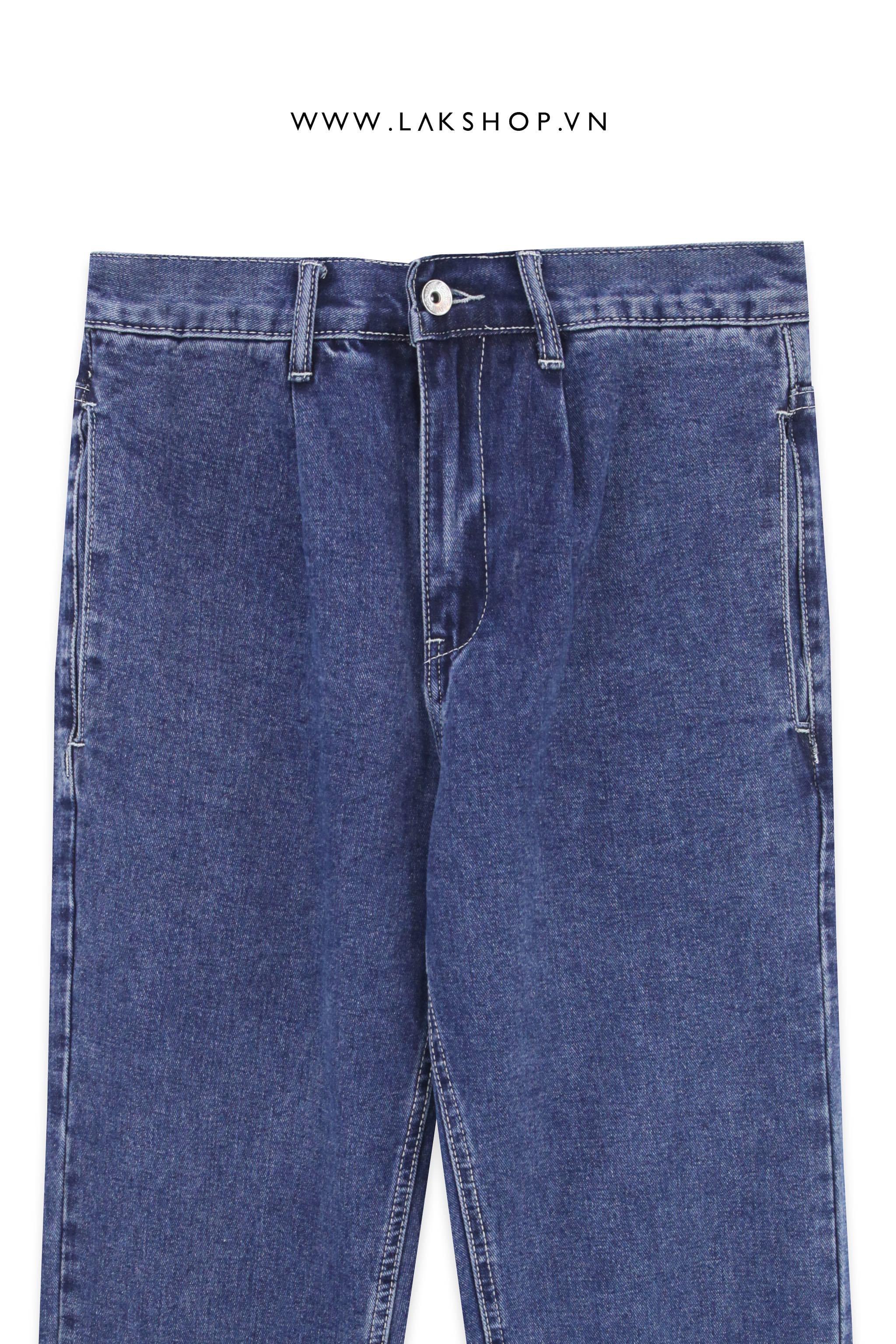 Tapered Slim Fit Jeans in Dark Blue