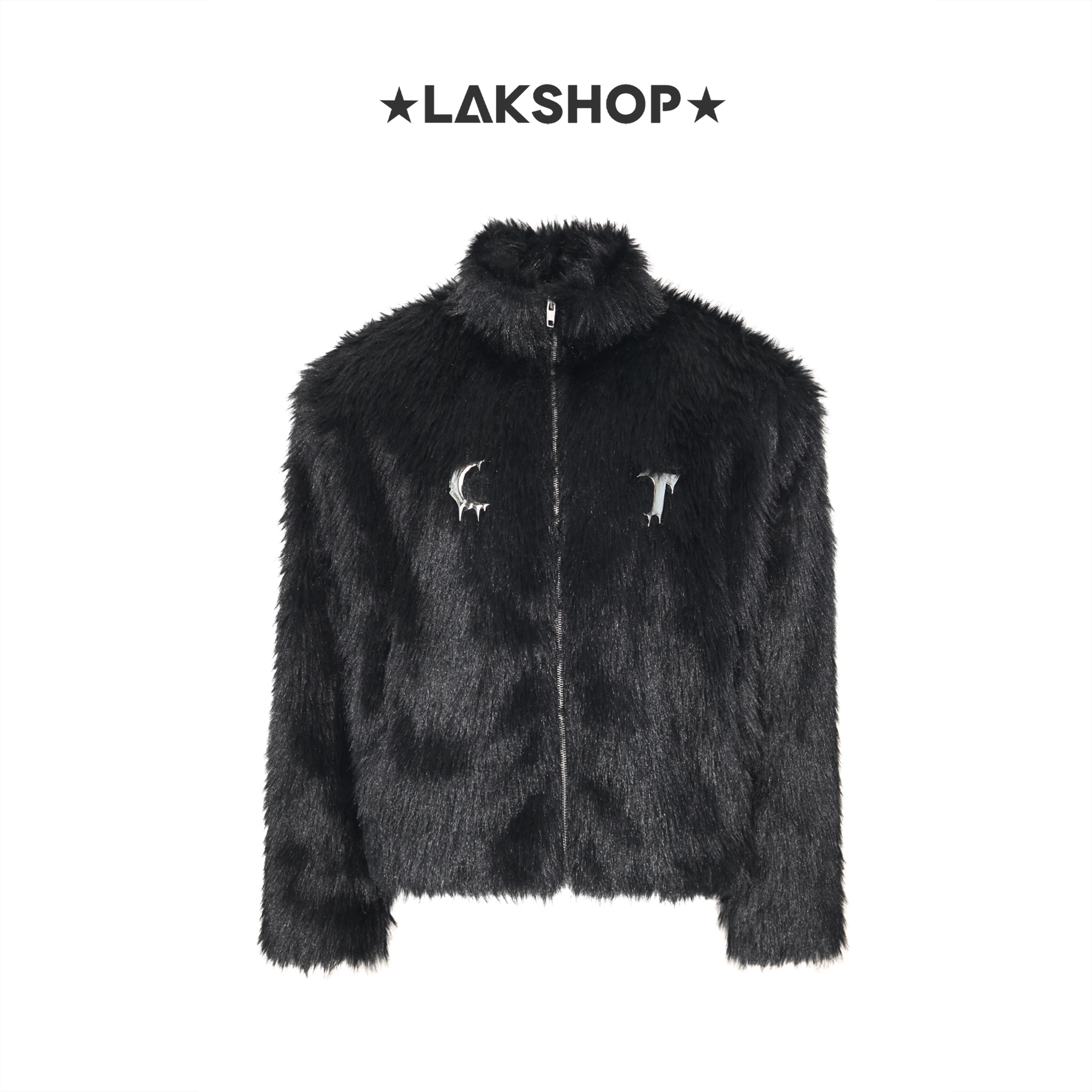 Áo Black Culture Faux Fur Jacket